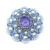 Сет из трех брошей Dove Grey Lilac