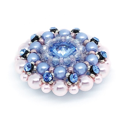 Сет из трех брошей Blue Sky Rose