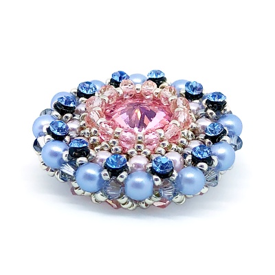 Брошь duCharme Cinderella Dream Blue Sky Rose